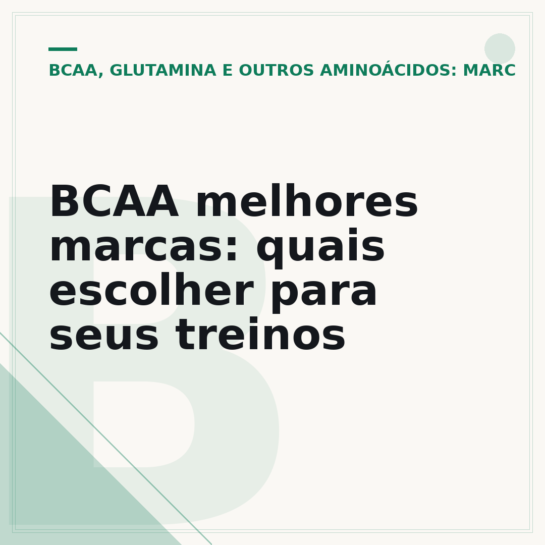 BCAA melhores marcas: quais escolher para seus treinos