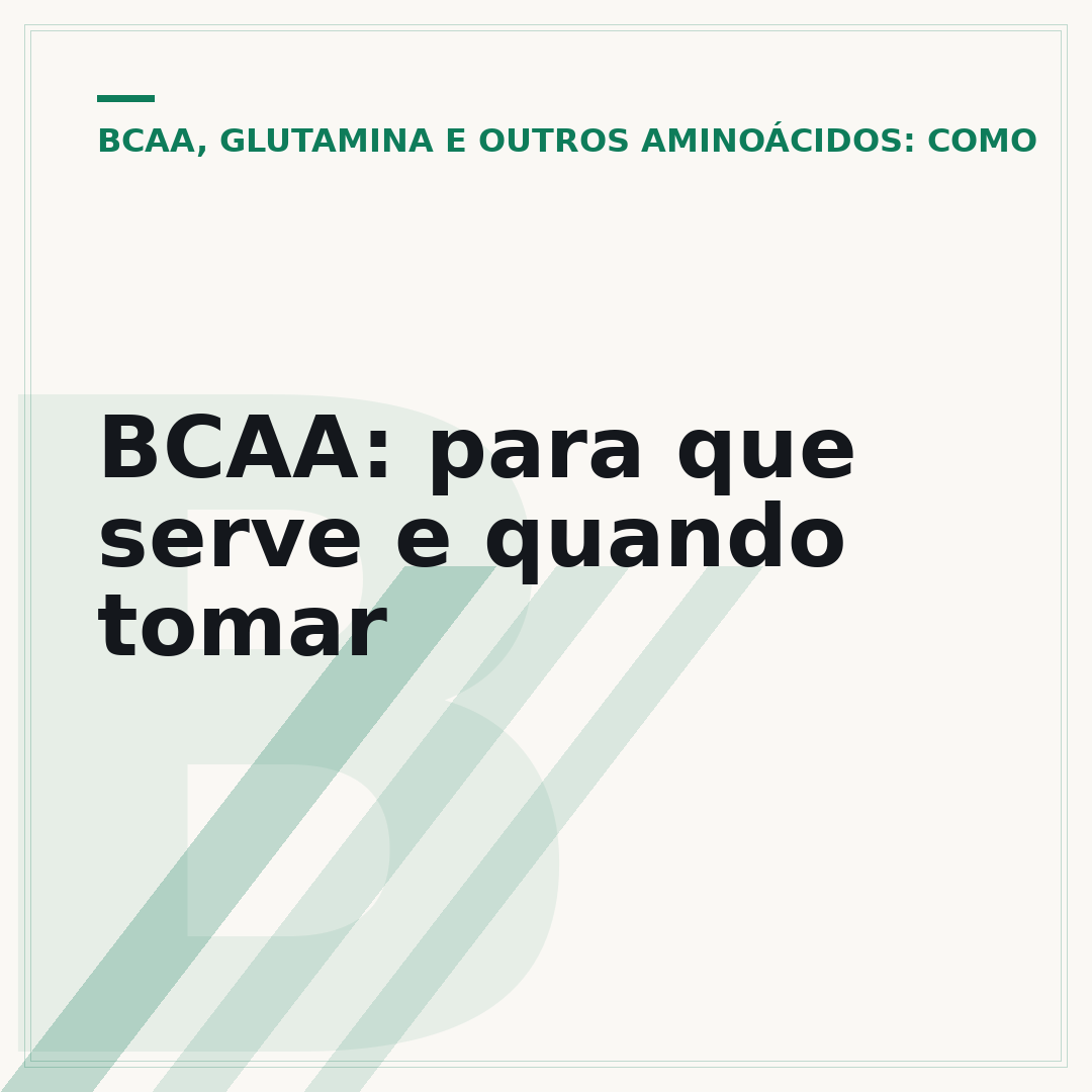 BCAA: para que serve e quando tomar