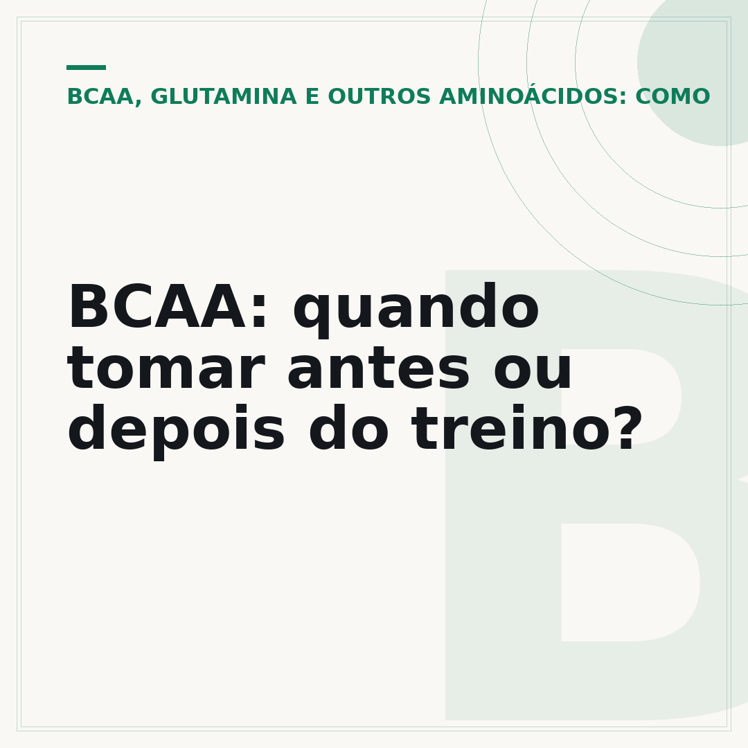 BCAA: quando tomar antes ou depois do treino?