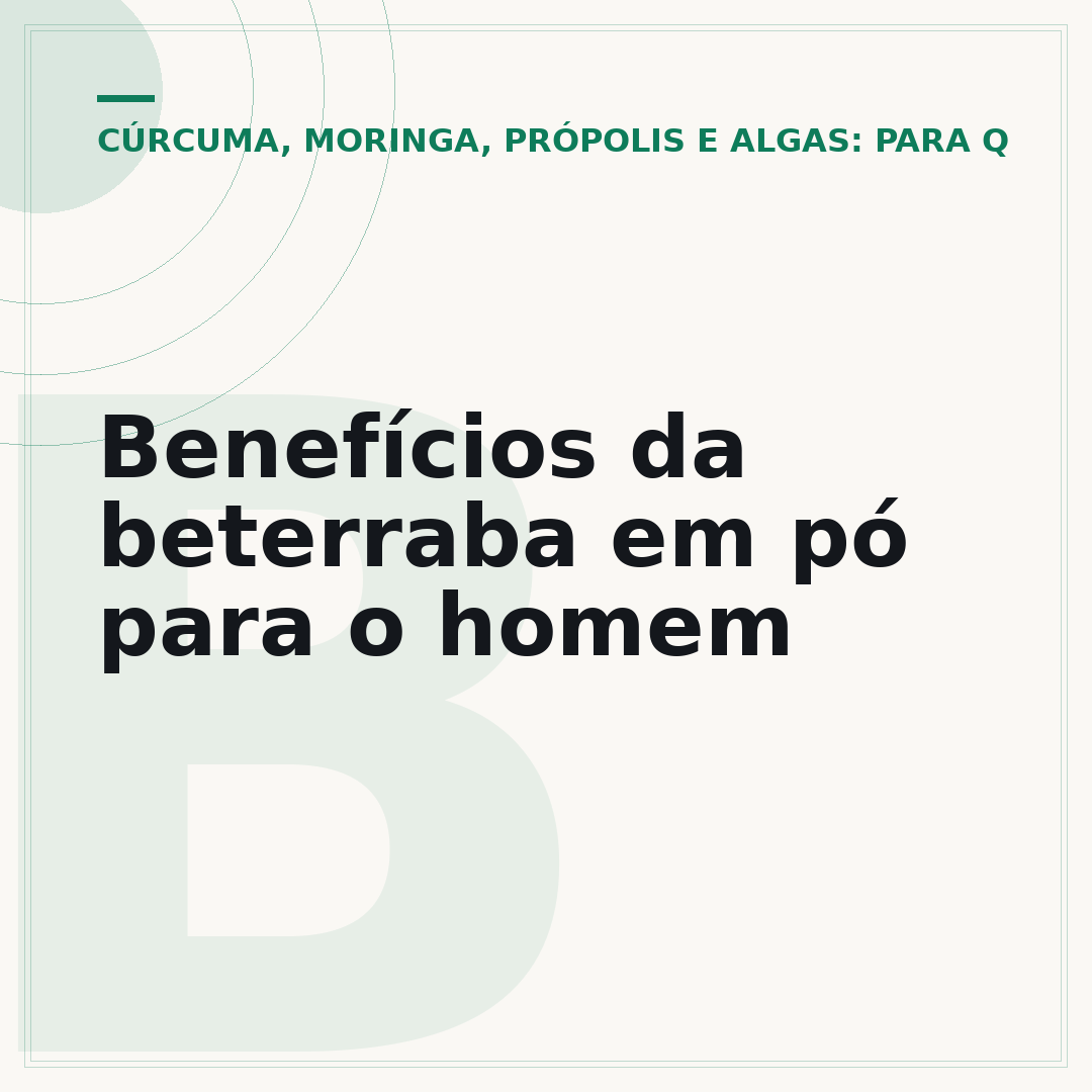 Benefícios da beterraba em pó para o homem
