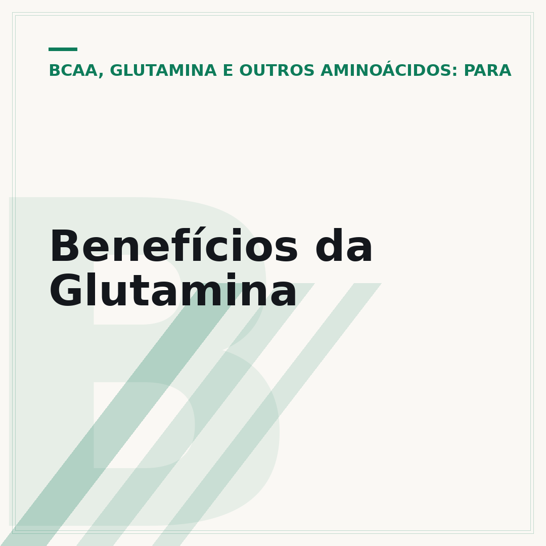 Benefícios da Glutamina