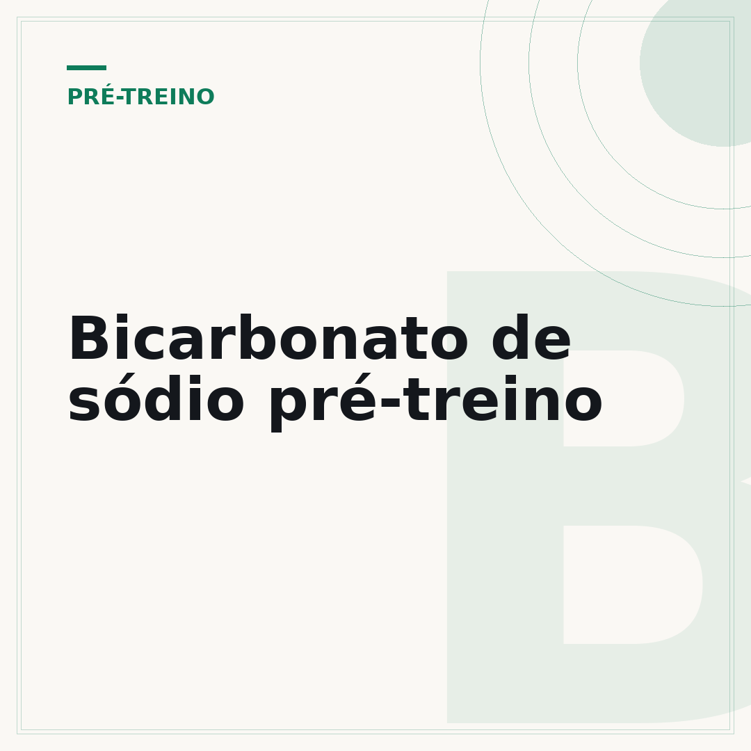 Bicarbonato de sódio pré-treino