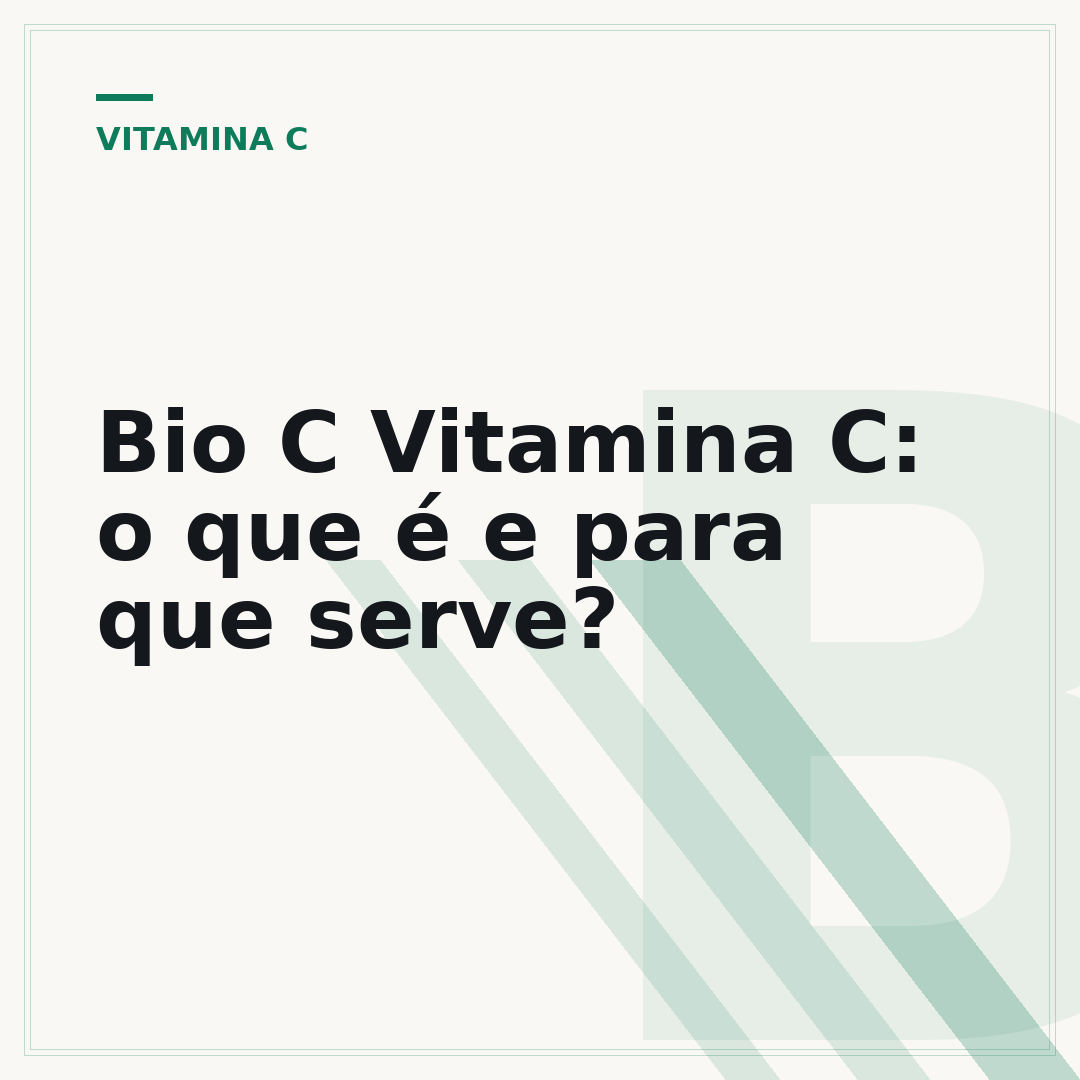 Bio C Vitamina C: o que é e para que serve?