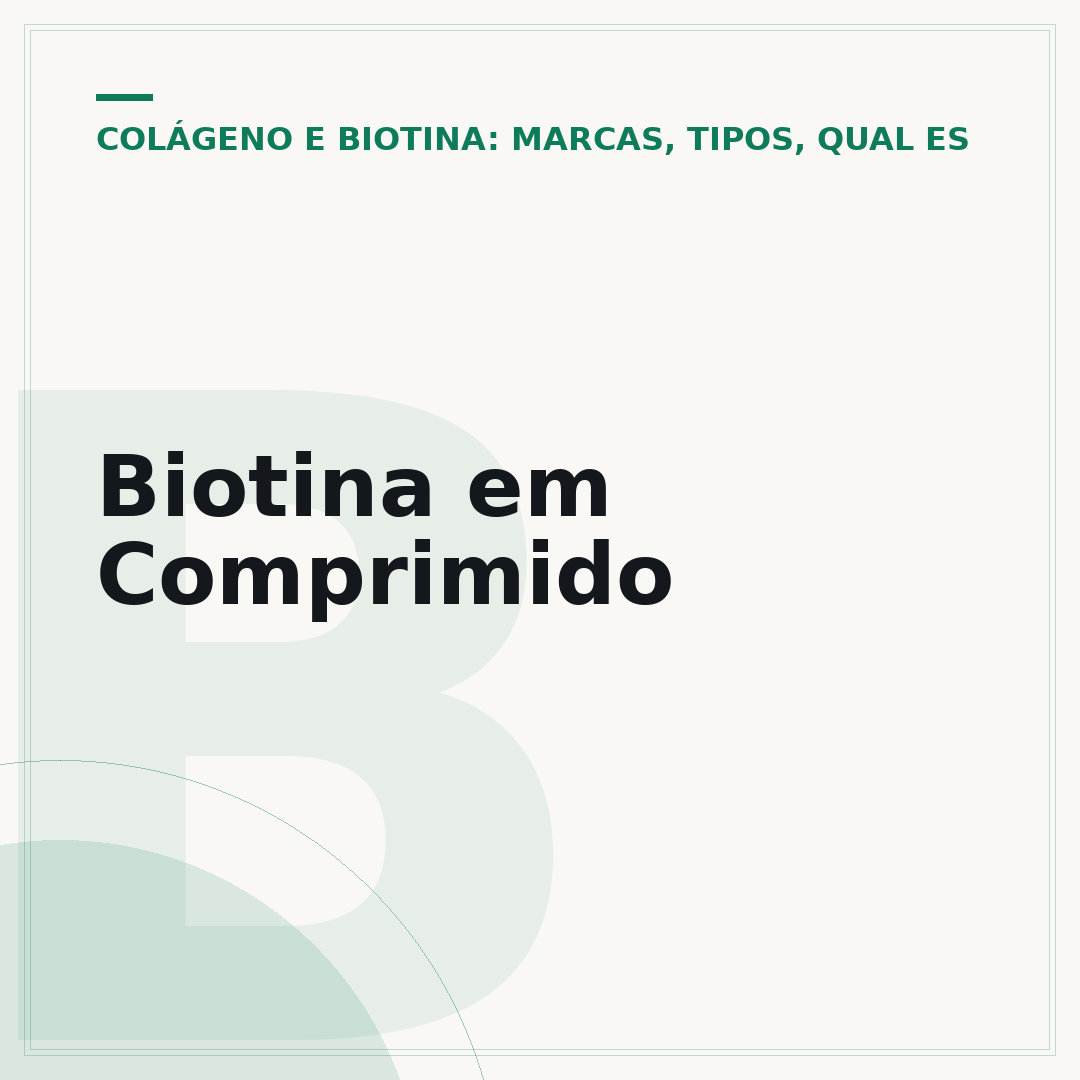 Biotina em Comprimido