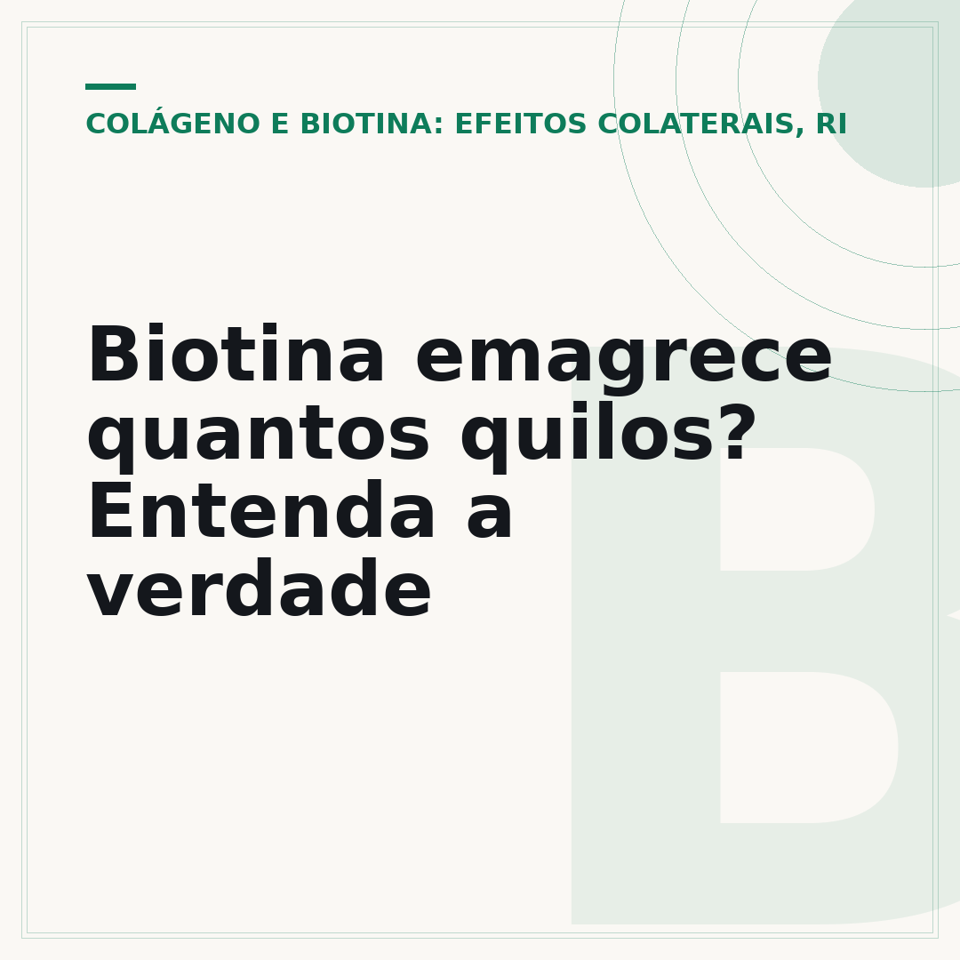 Biotina emagrece quantos quilos? Entenda a verdade