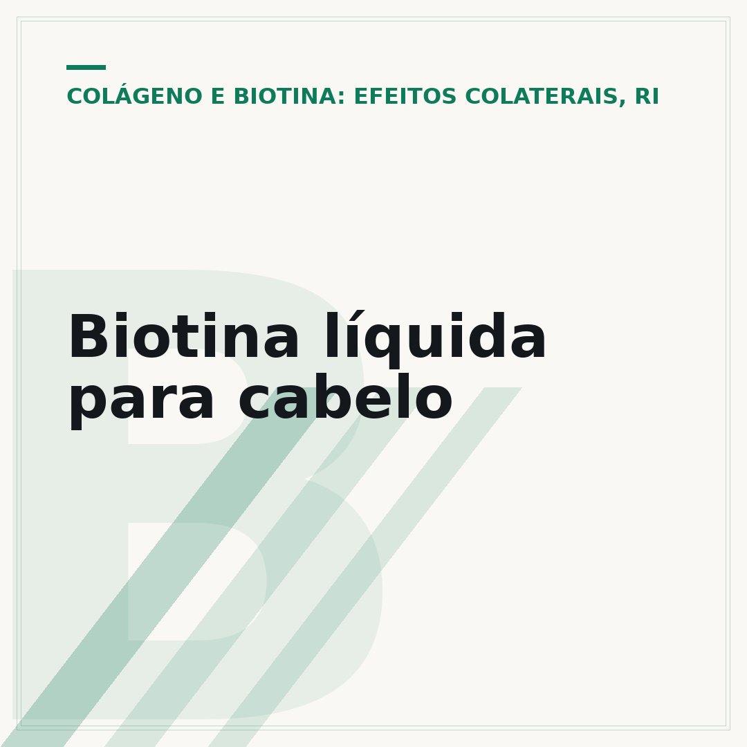 Biotina líquida para cabelo