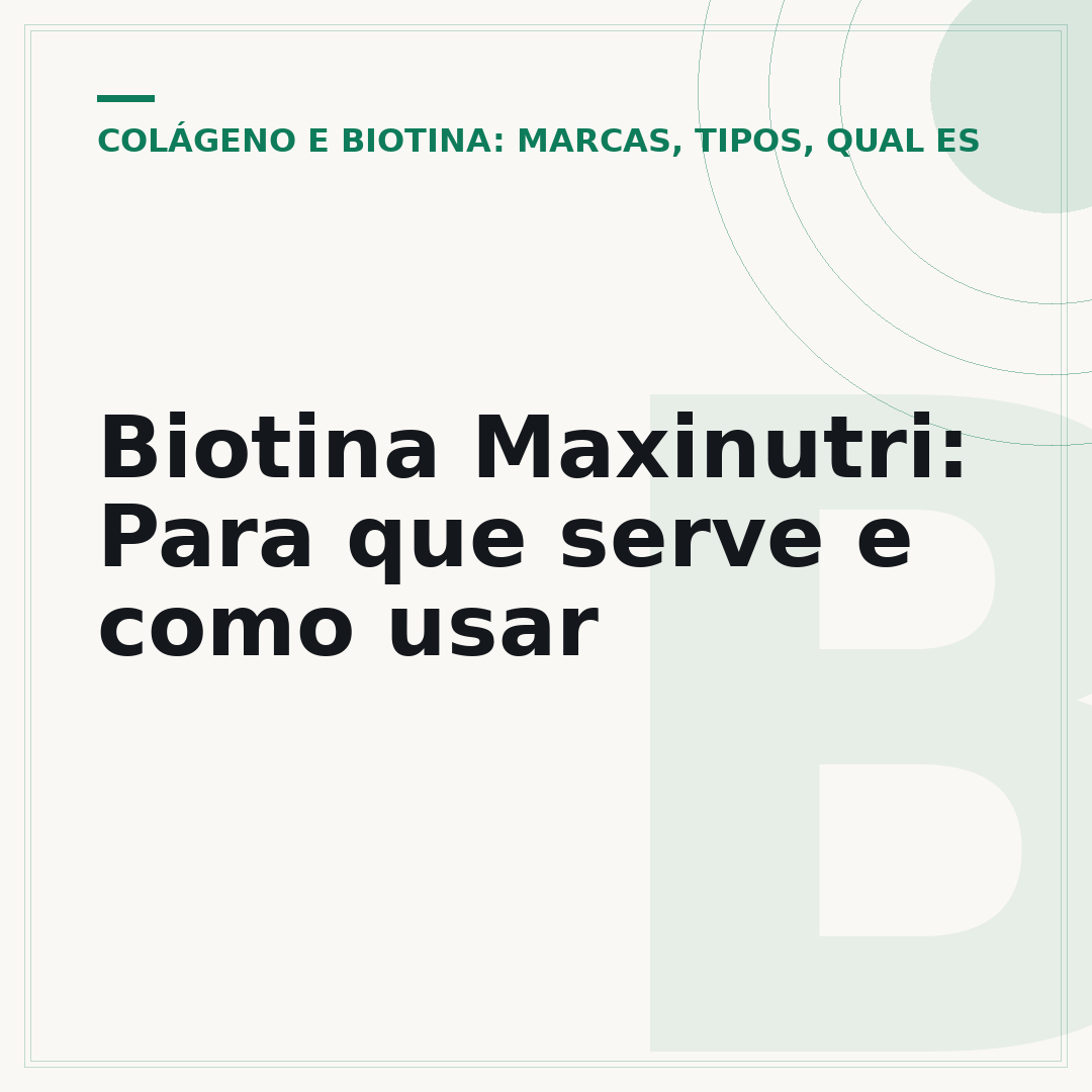 Biotina Maxinutri: Para que serve e como usar