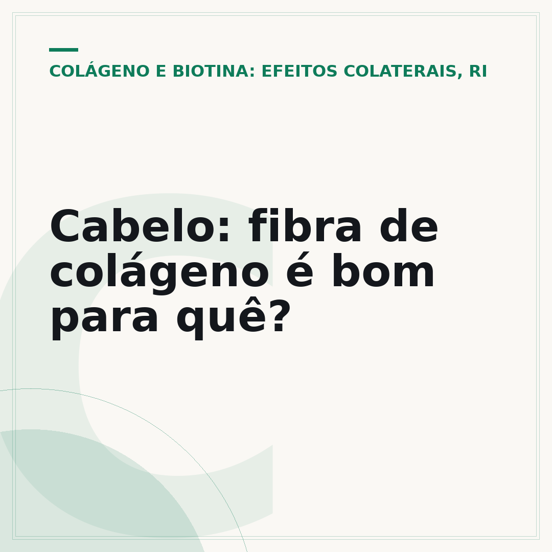 Cabelo: fibra de colágeno é bom para quê?