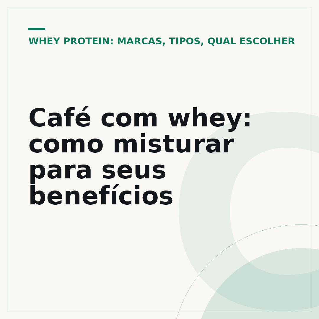 Café com whey: como misturar para seus benefícios