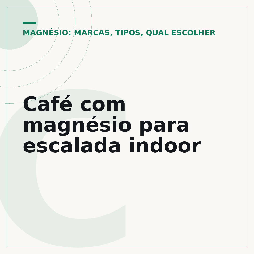 Café com magnésio para escalada indoor