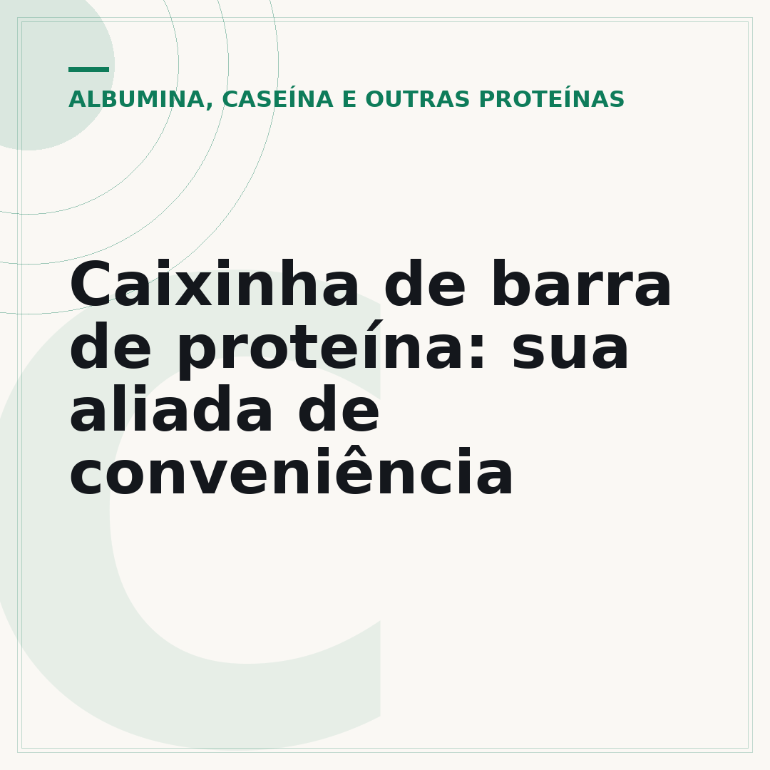Caixinha de barra de proteína: sua aliada de conveniência