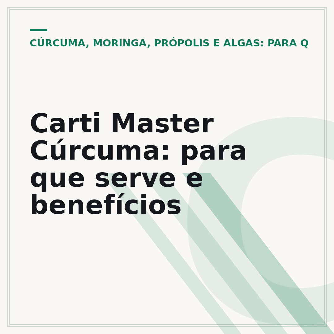 Carti Master Cúrcuma: para que serve e benefícios