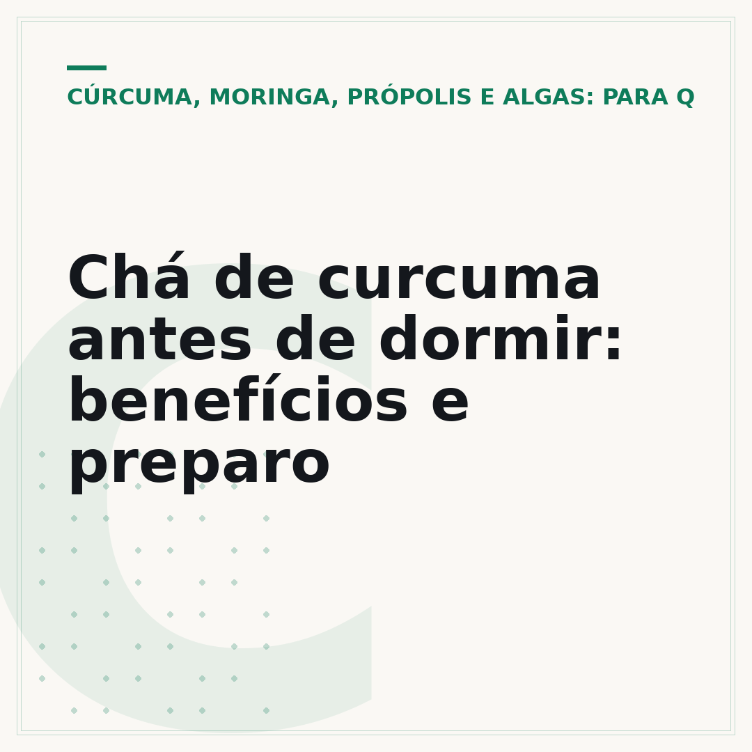 Chá de curcuma antes de dormir: benefícios e preparo