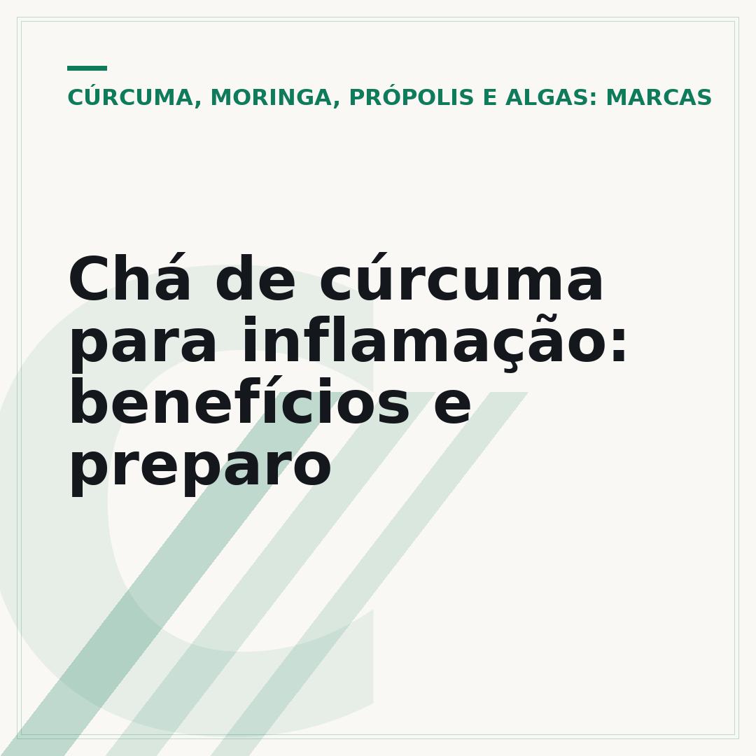 Chá de cúrcuma para inflamação: benefícios e preparo