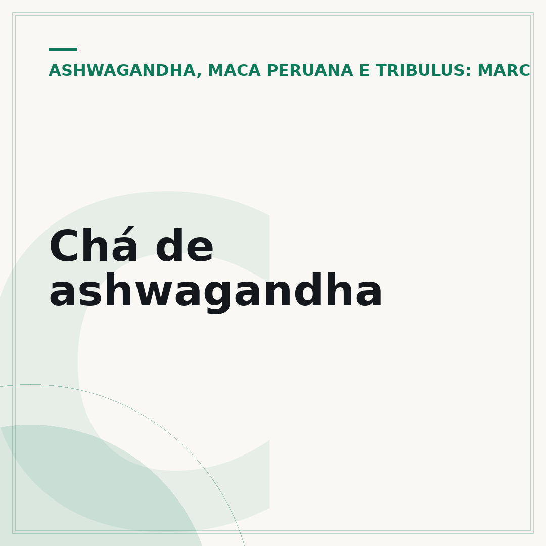 Chá de ashwagandha