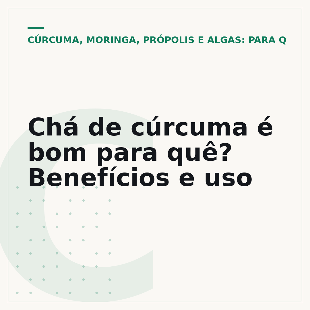 Chá de cúrcuma é bom para quê? Benefícios e uso