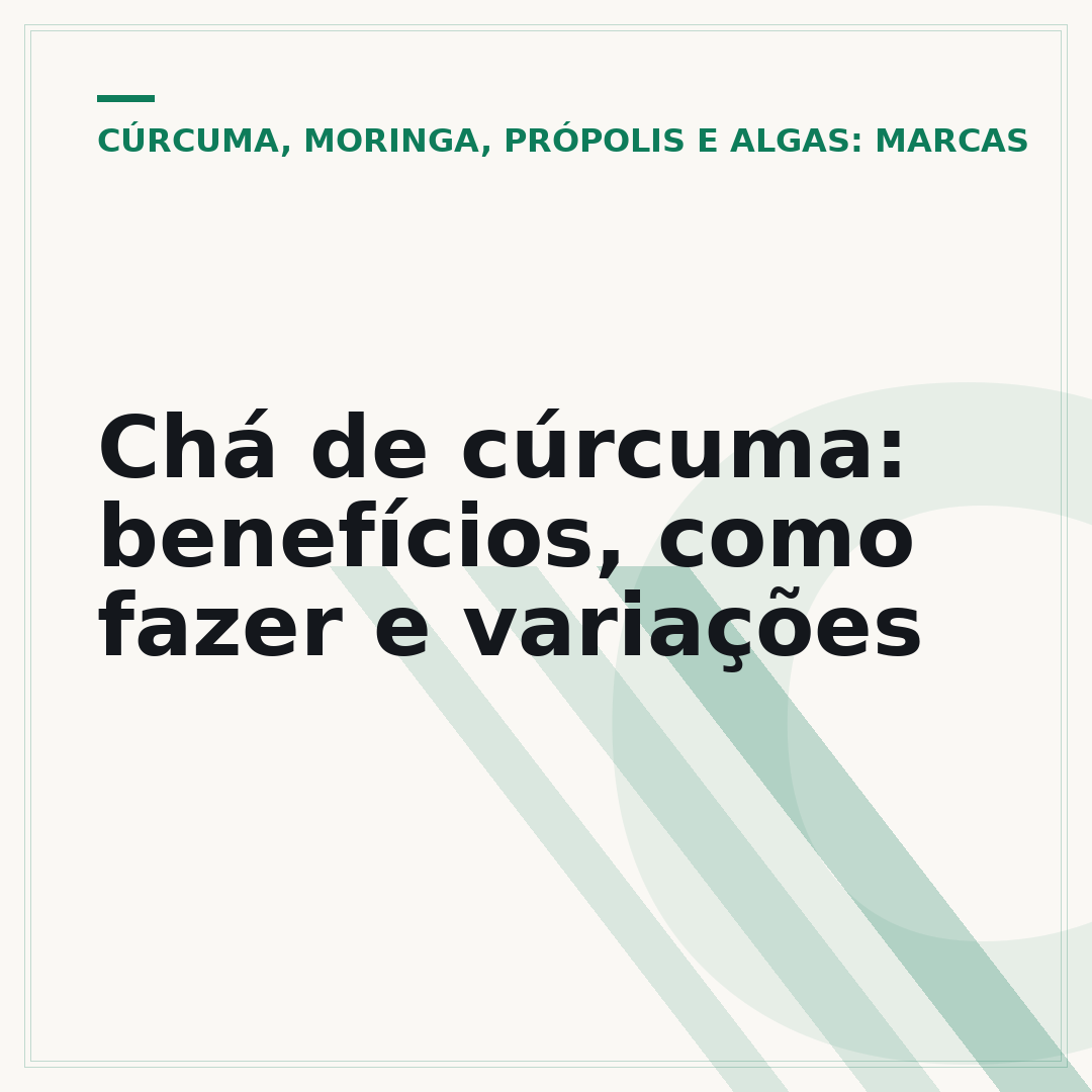 Chá de cúrcuma: benefícios, como fazer e variações