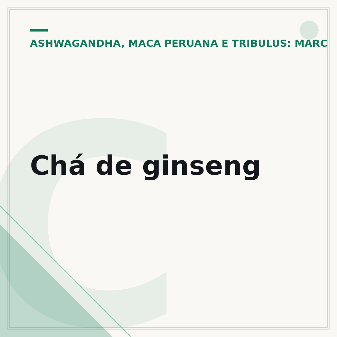 Chá de ginseng