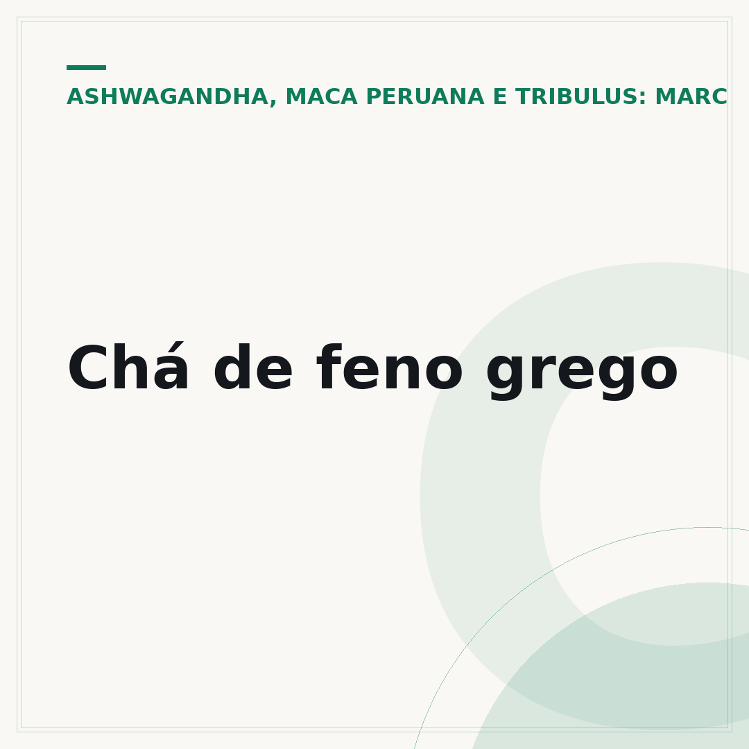 Chá de feno grego