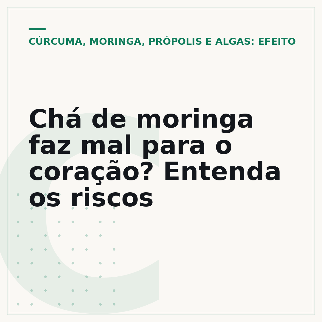 Chá de moringa faz mal para o coração? Entenda os riscos