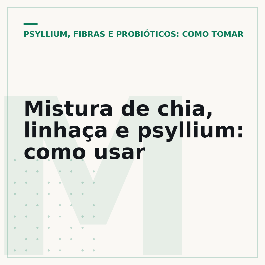 Mistura de chia, linhaça e psyllium: como usar