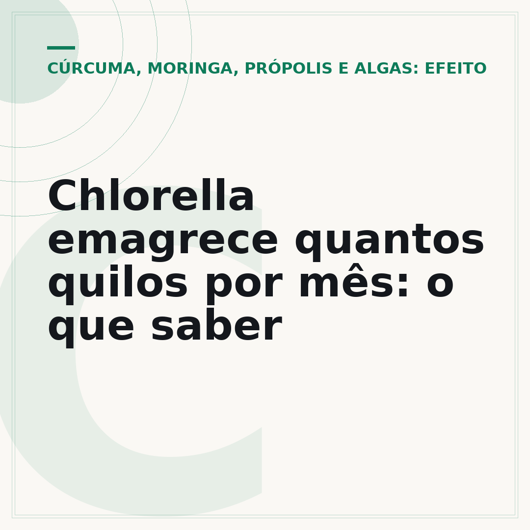 Chlorella emagrece quantos quilos por mês: o que saber