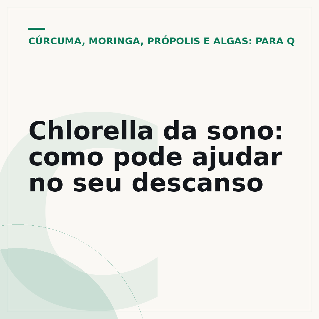 Chlorella da sono: como pode ajudar no seu descanso