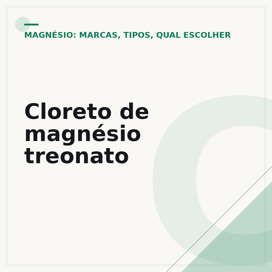 Cloreto de magnésio treonato