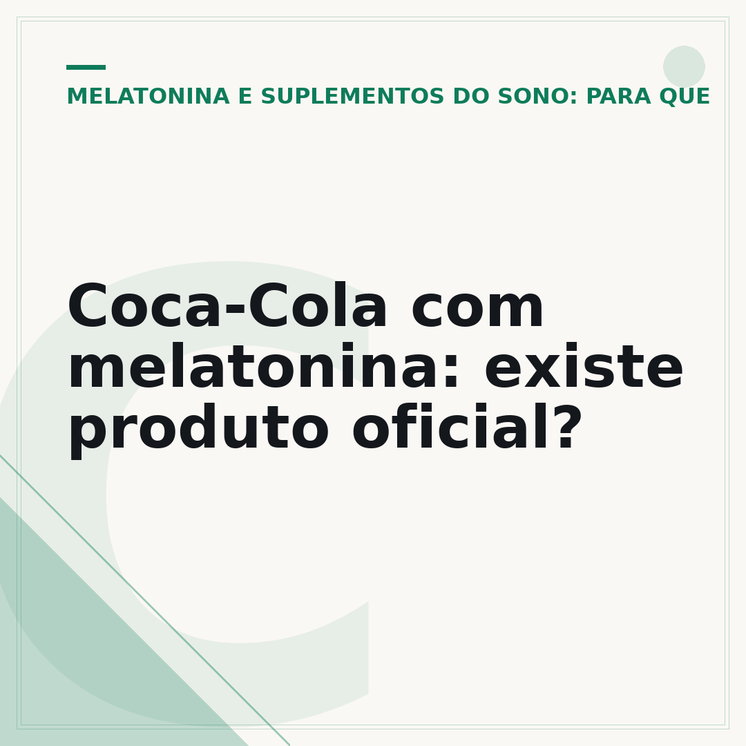 Coca-Cola com melatonina: existe produto oficial?