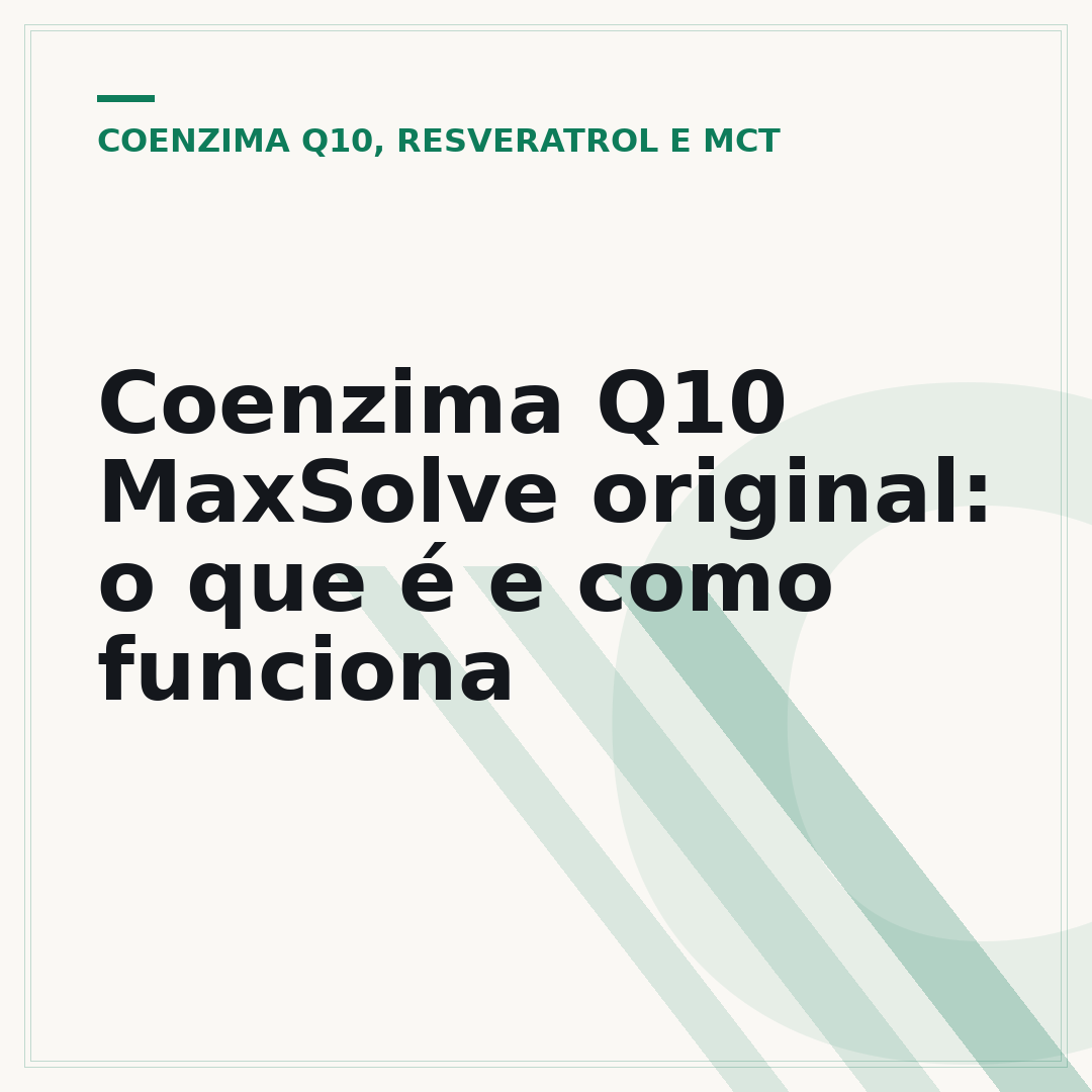 Coenzima Q10 MaxSolve original: o que é e como funciona