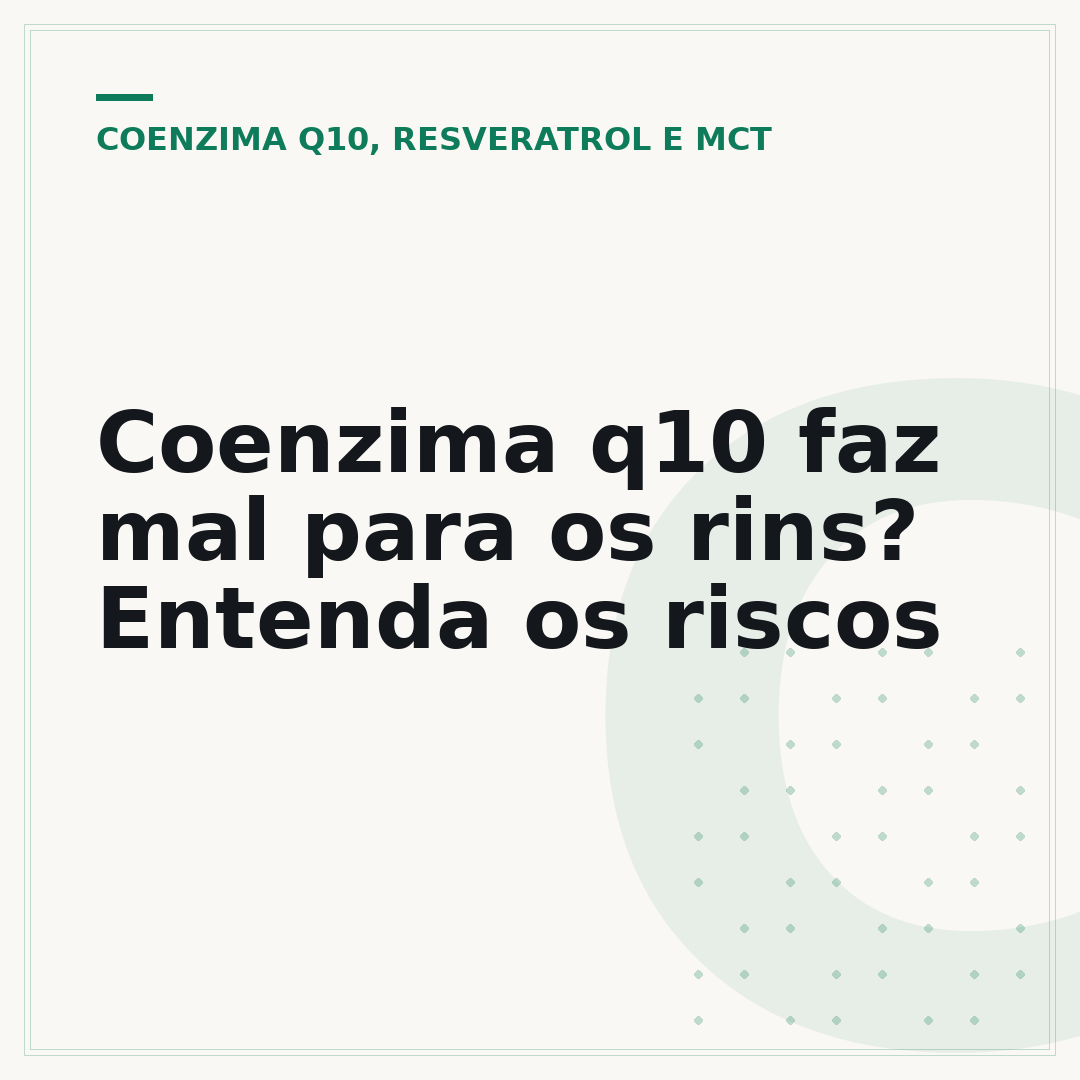 Coenzima q10 faz mal para os rins? Entenda os riscos