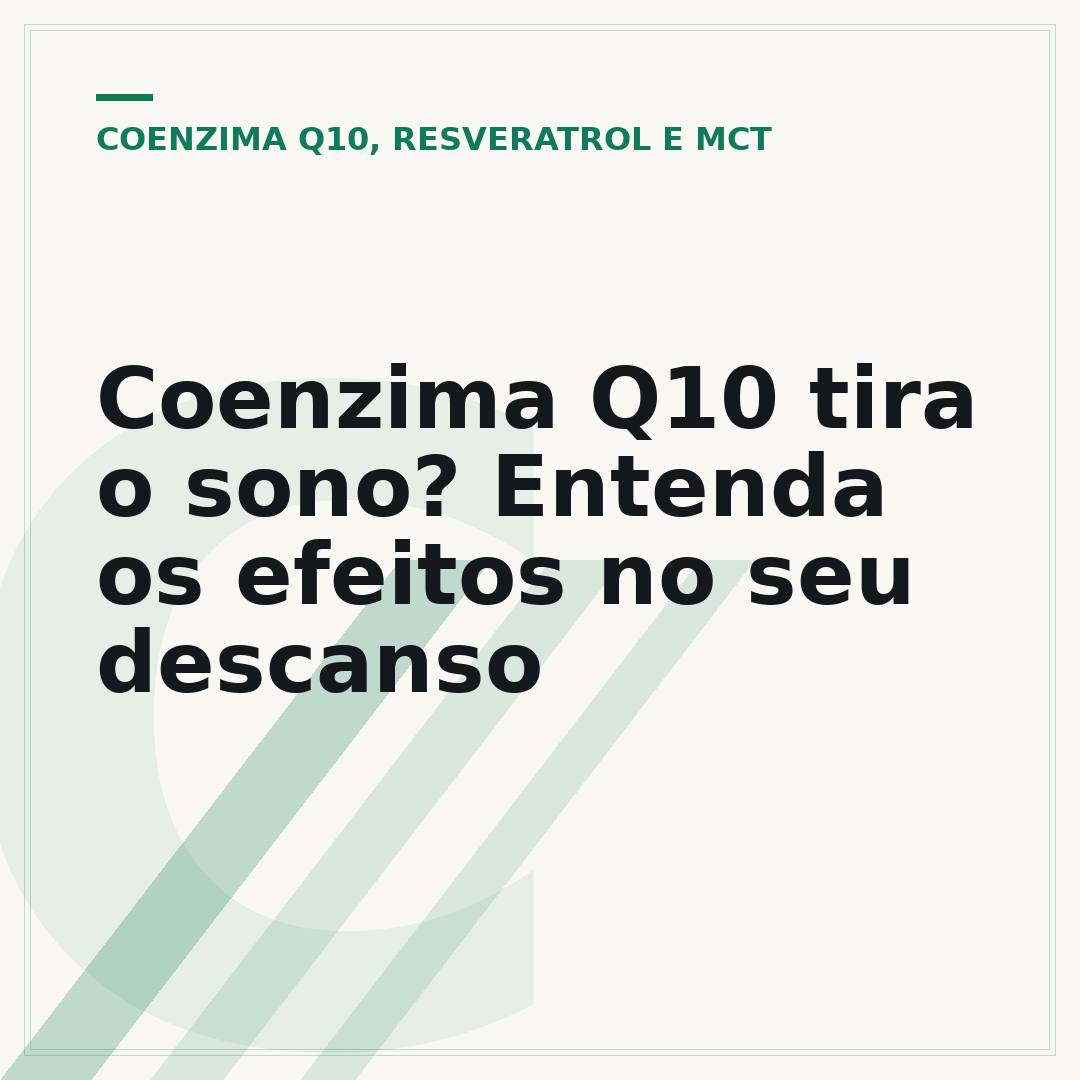 Coenzima Q10 tira o sono? Entenda os efeitos no seu descanso
