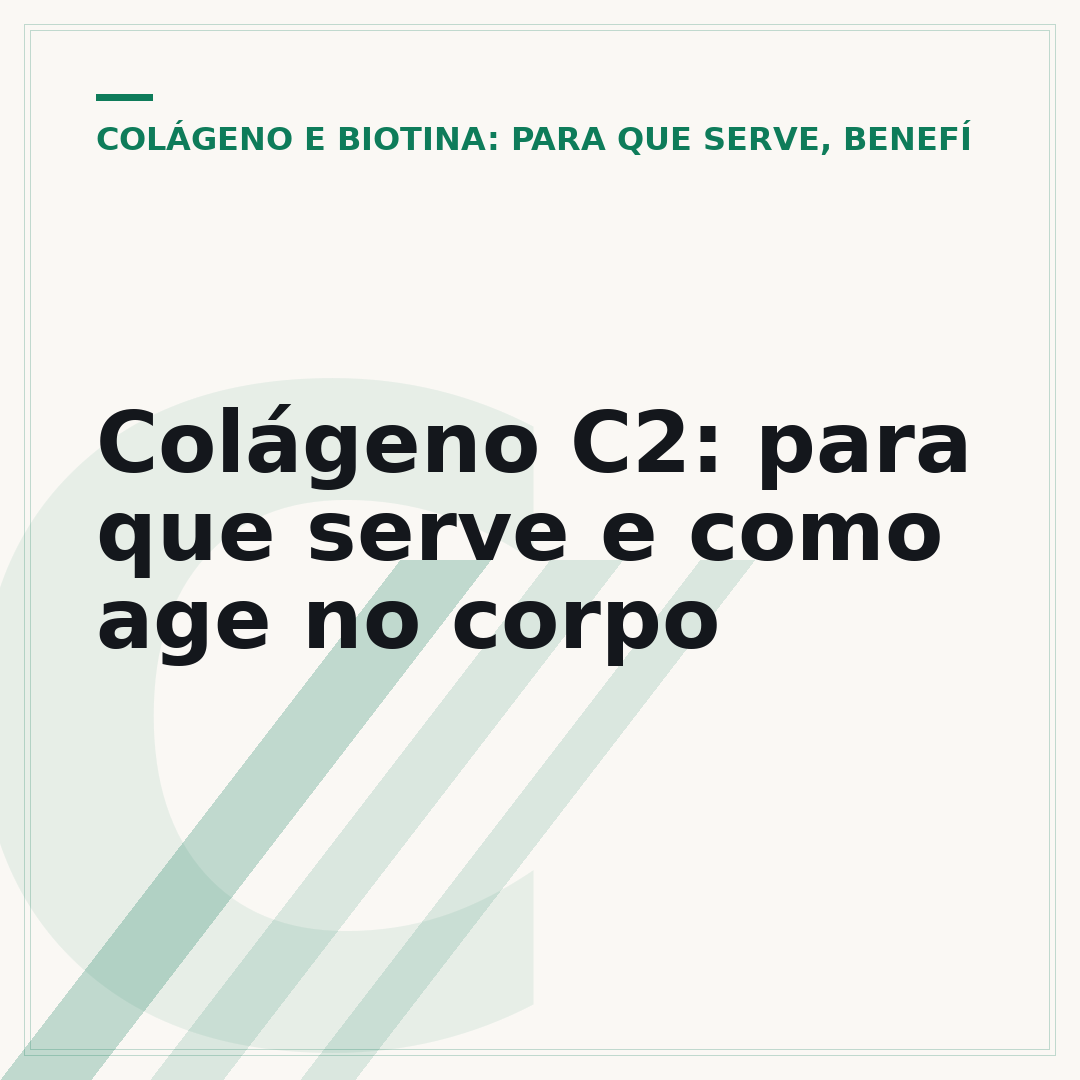 Colágeno C2: para que serve e como age no corpo