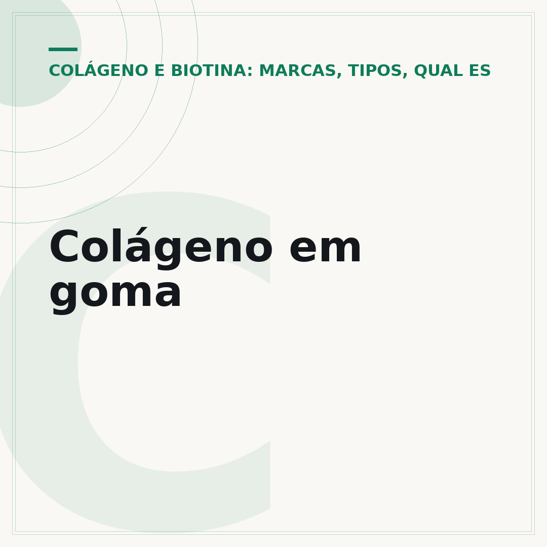Colágeno em goma