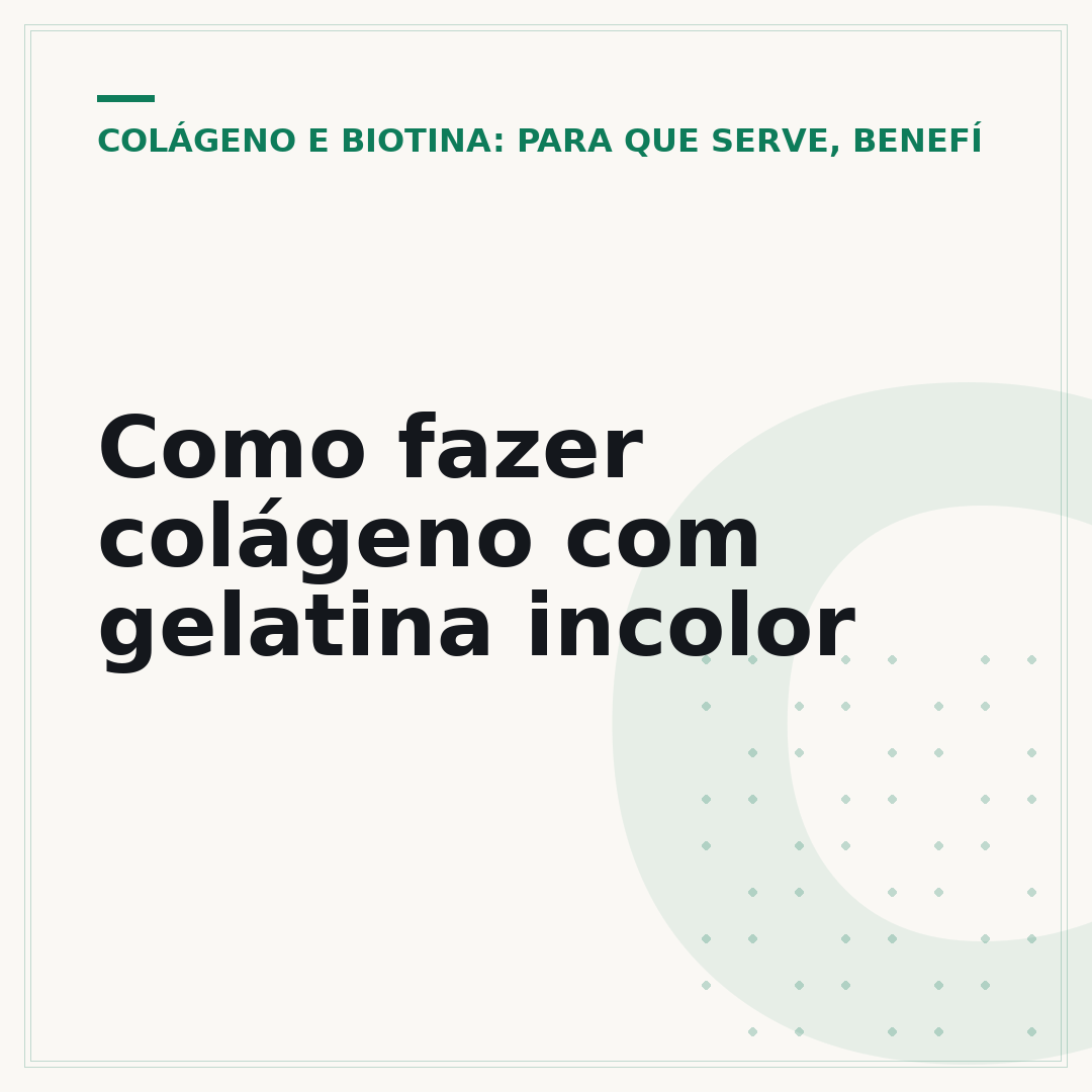 Como fazer colágeno com gelatina incolor