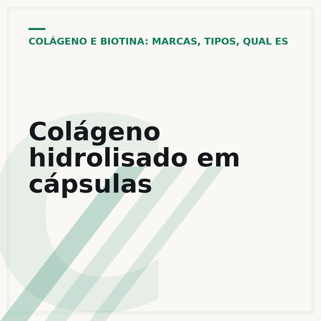 Colágeno hidrolisado em cápsulas