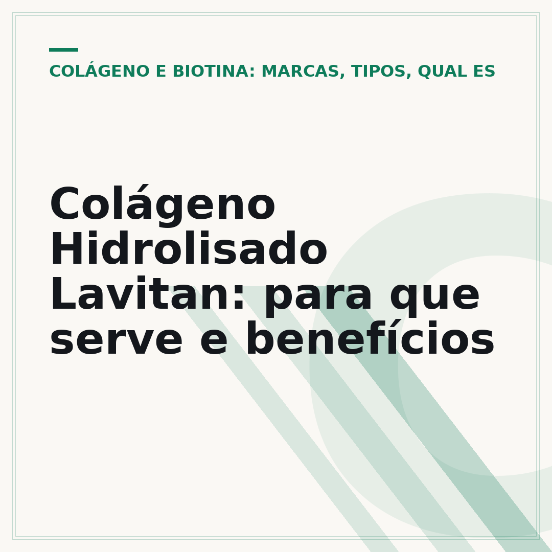 Colágeno Hidrolisado Lavitan: para que serve e benefícios