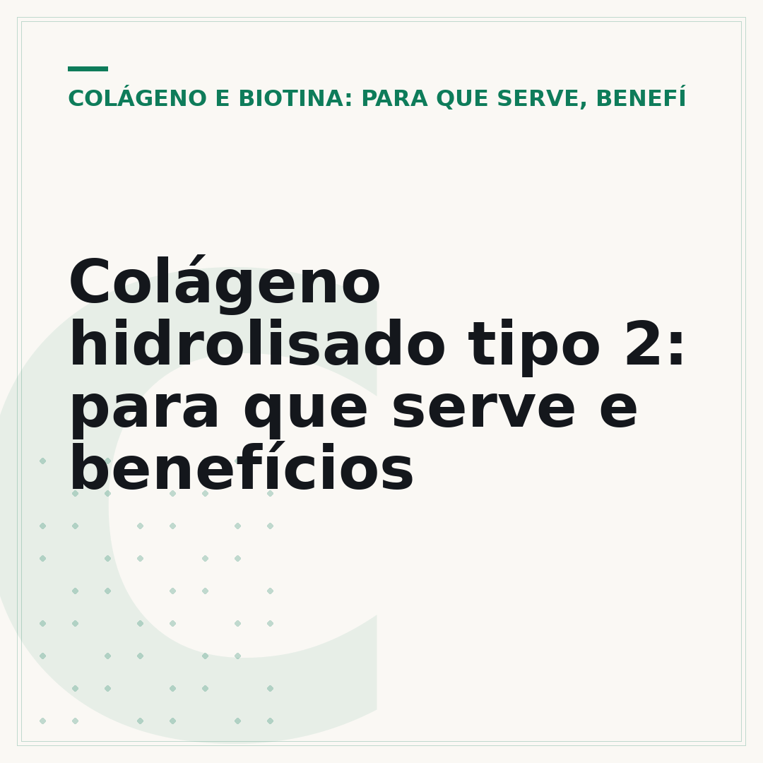 Colágeno hidrolisado tipo 2: para que serve e benefícios