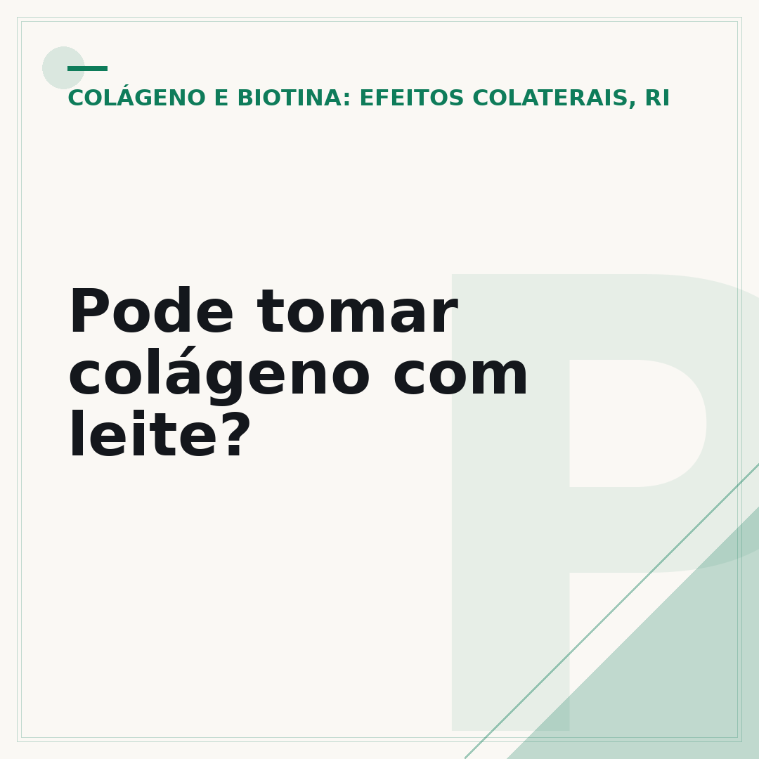 Pode tomar colágeno com leite?