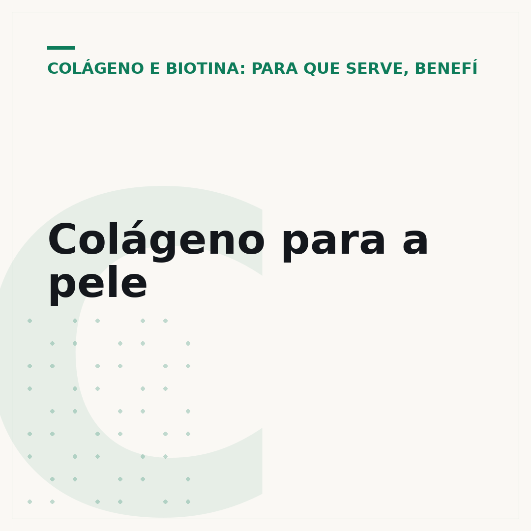 Colágeno para a pele