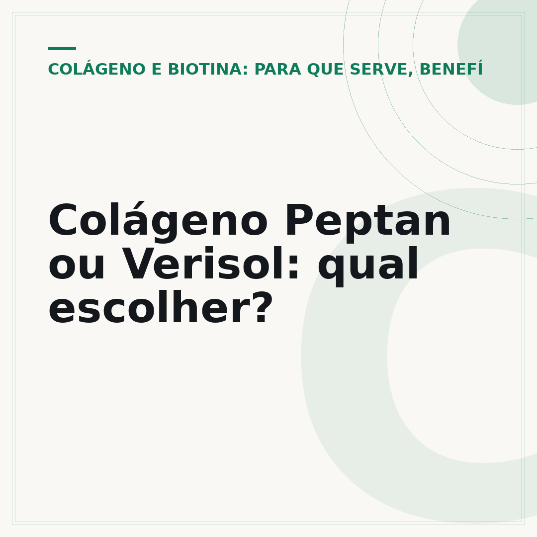 Colágeno Peptan ou Verisol: qual escolher?