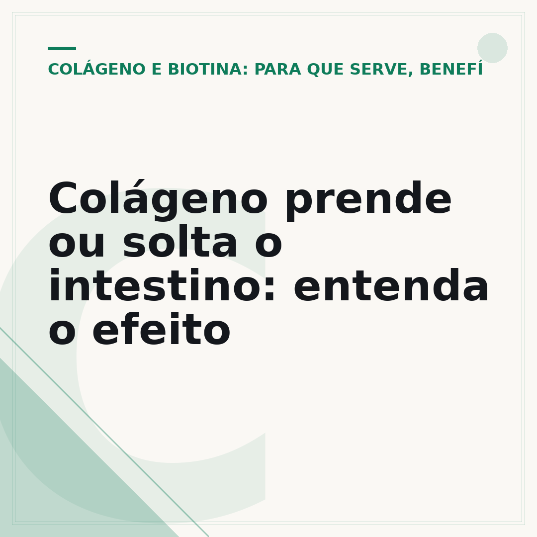 Colágeno prende ou solta o intestino: entenda o efeito