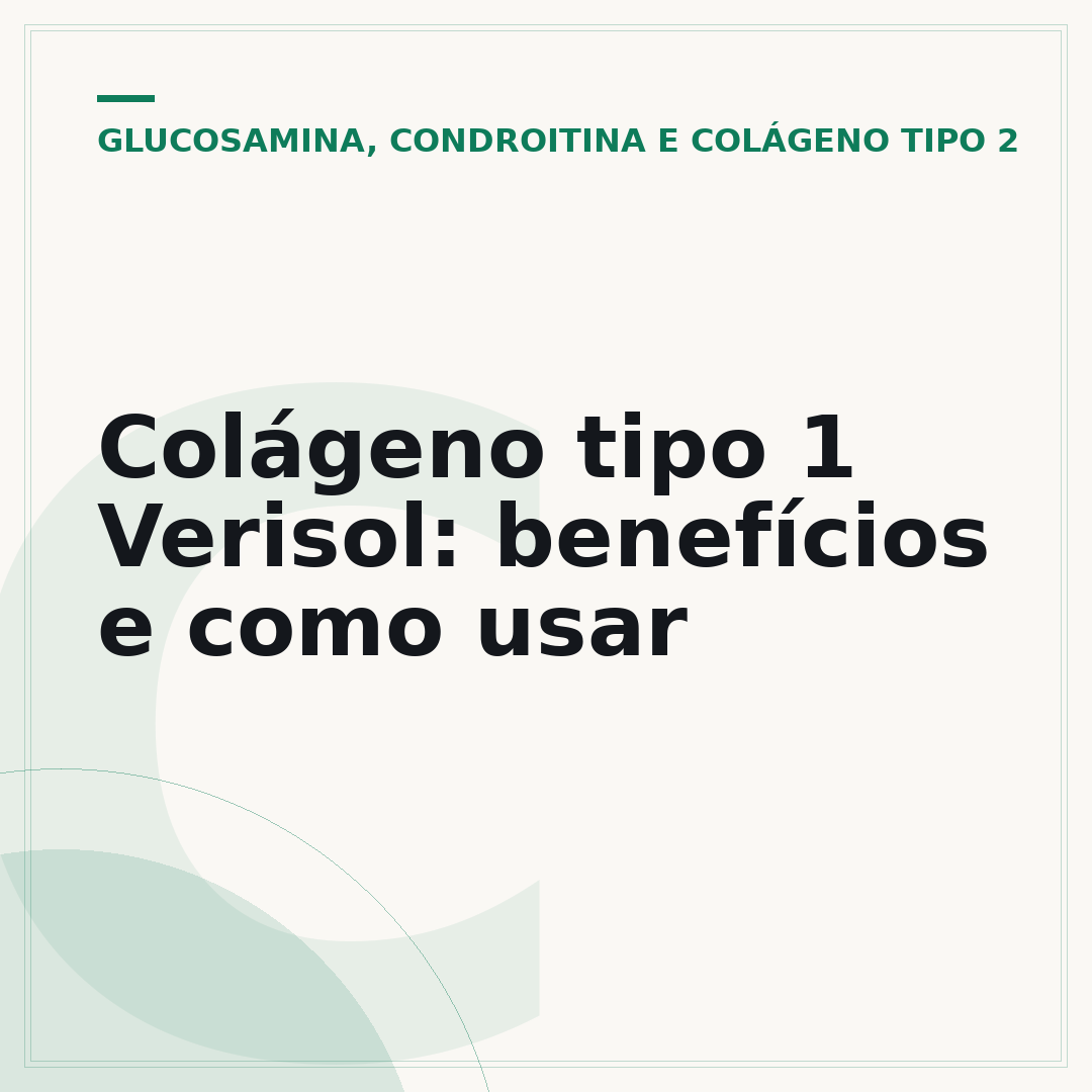 Colágeno tipo 1 Verisol: benefícios e como usar