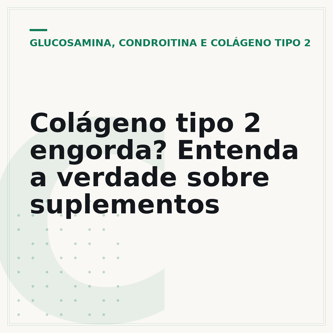 Colágeno tipo 2 engorda? Entenda a verdade sobre suplementos