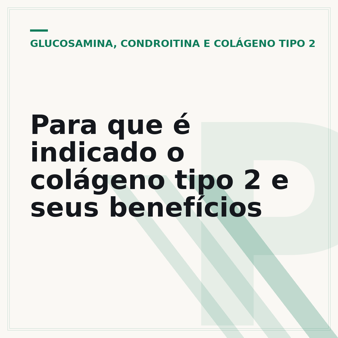 Para que é indicado o colágeno tipo 2 e seus benefícios