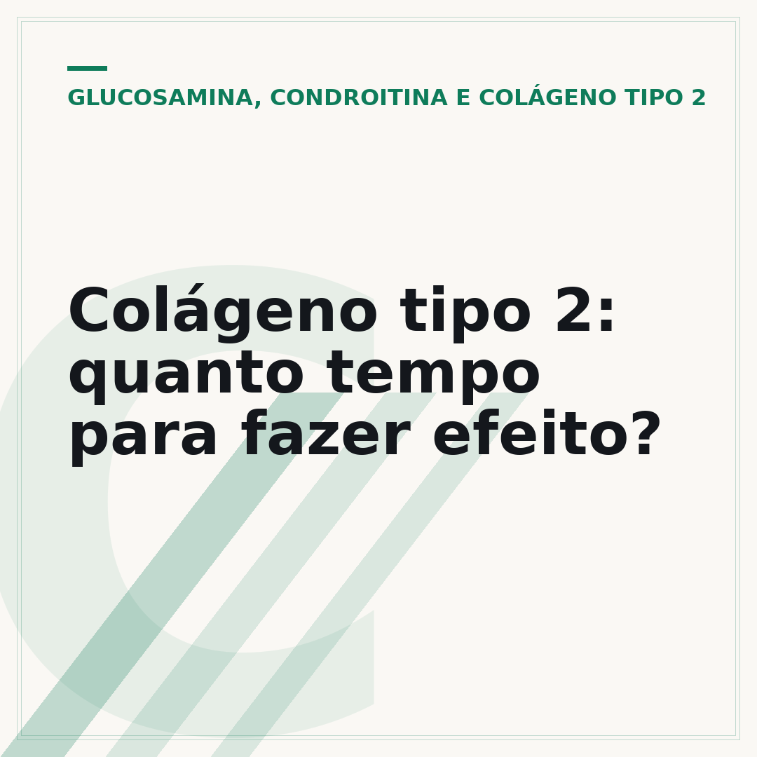 Colágeno tipo 2: quanto tempo para fazer efeito?