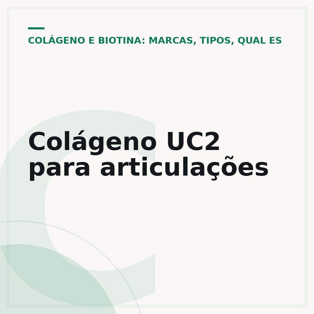 Colágeno UC2 para articulações
