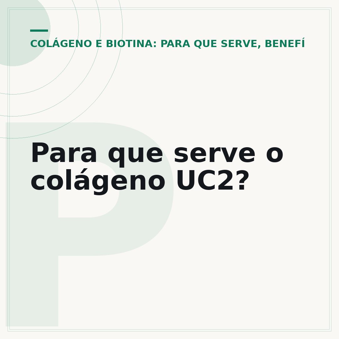 Para que serve o colágeno UC2?