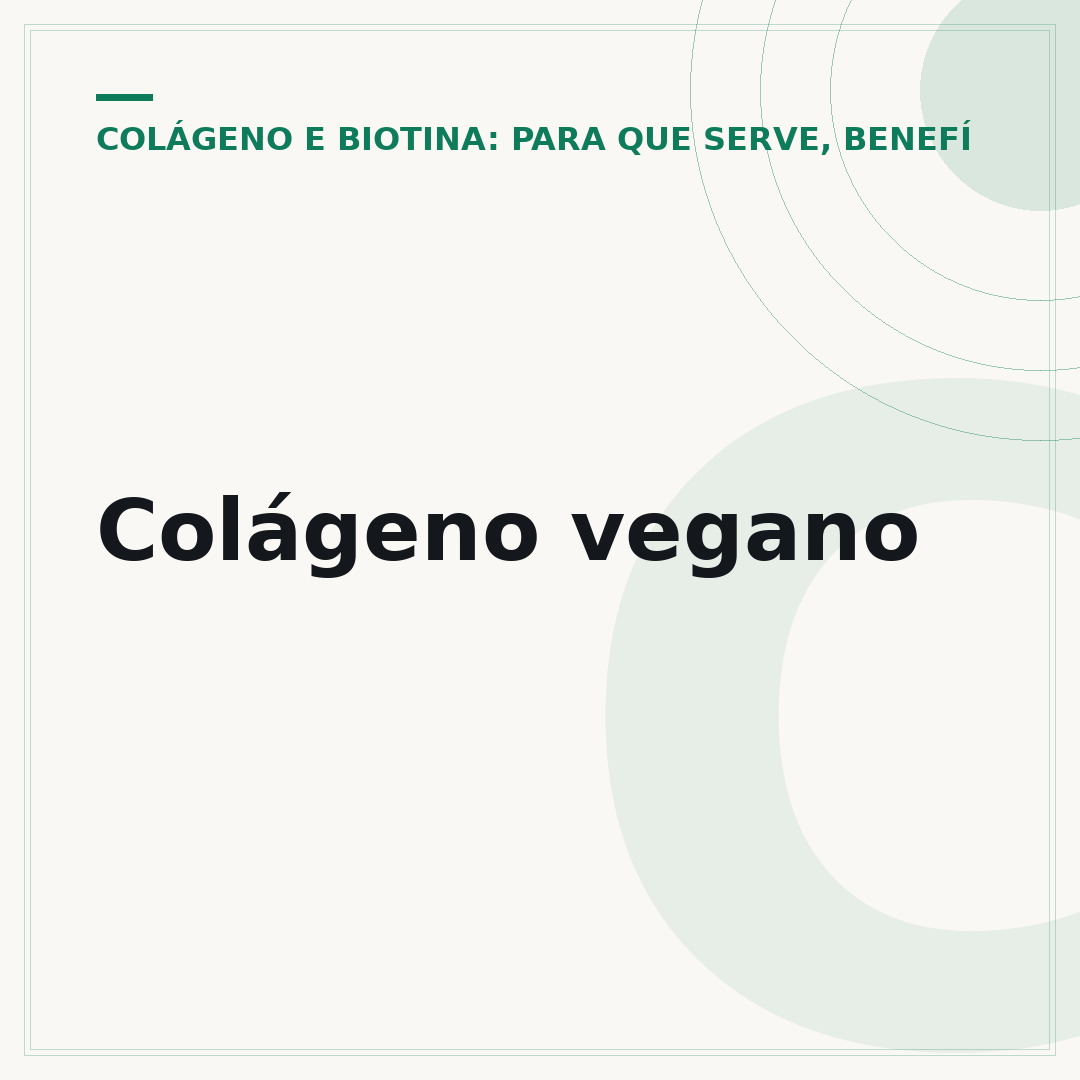Colágeno vegano
