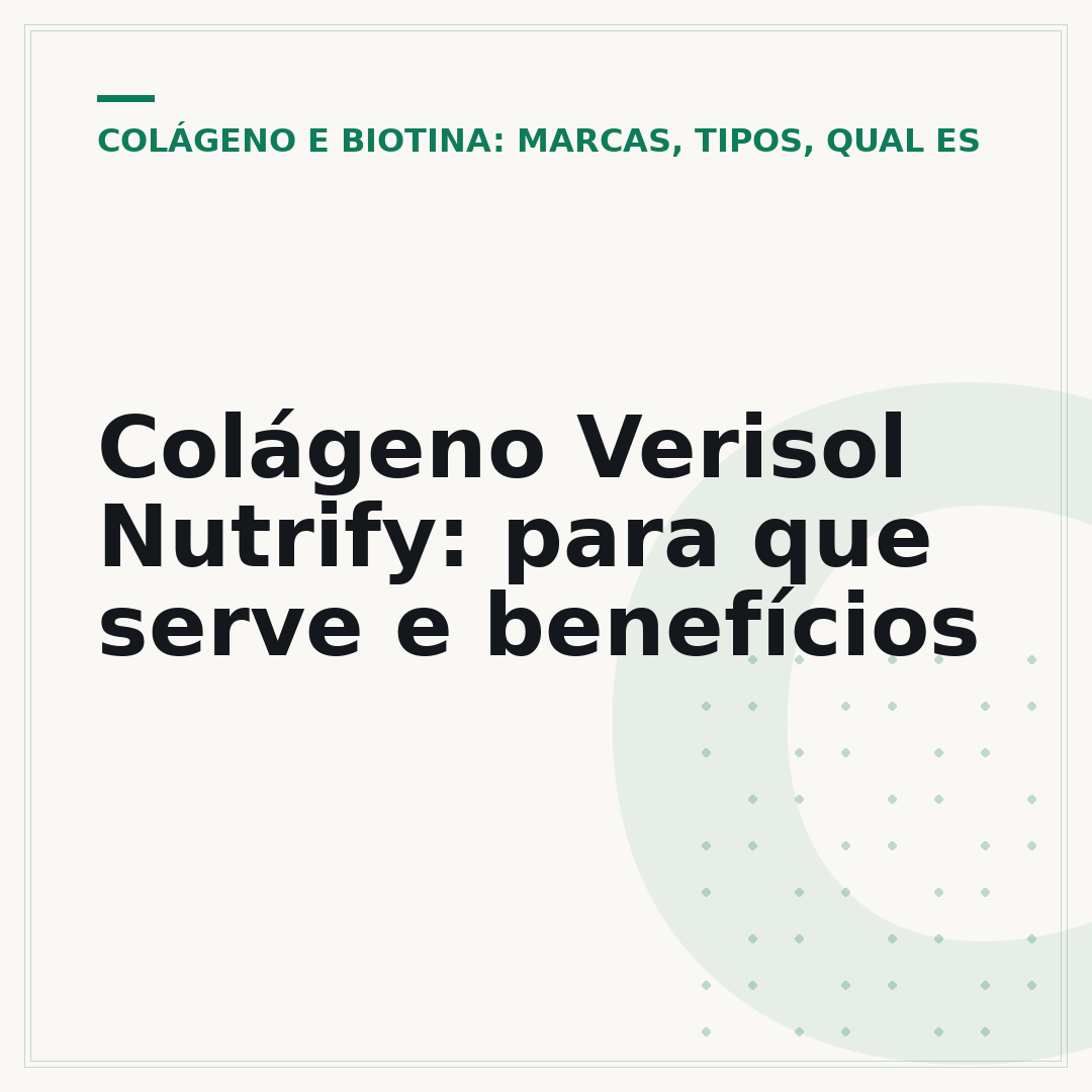 Colágeno Verisol Nutrify: para que serve e benefícios